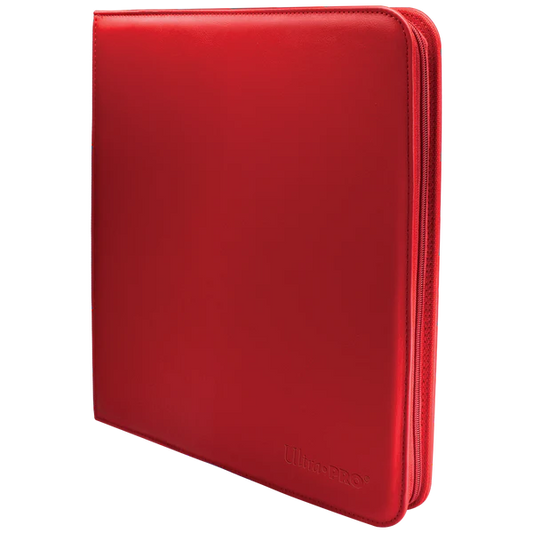 Ultra Pro Vivid 12 Pocket Zippered PRO-Binder (Red)