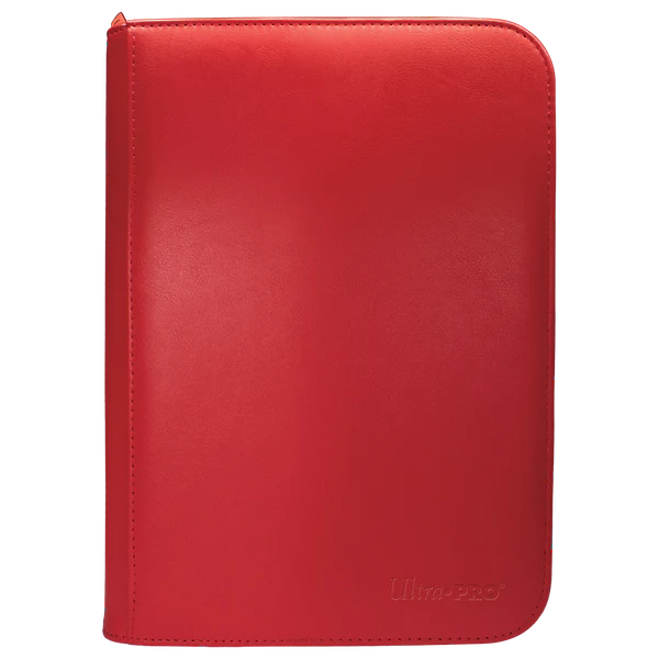 Ultra Pro Vivid 4 Pocket Zippered PRO-Binder (Red)
