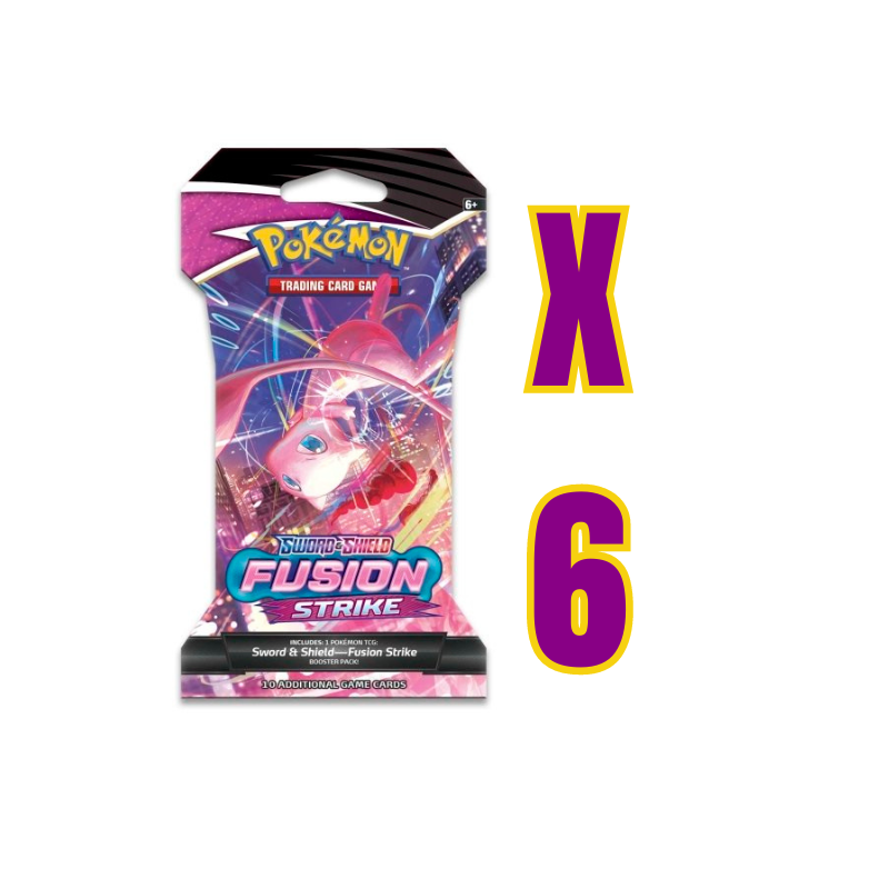 Pokmon TCG: Fusion Strike x6 Sleeved Pack Deal PokNOLA Collectibles Pokmon TCG: Fusion Strike x6 Sleeved Pack Deal PokNOLA Collectibles