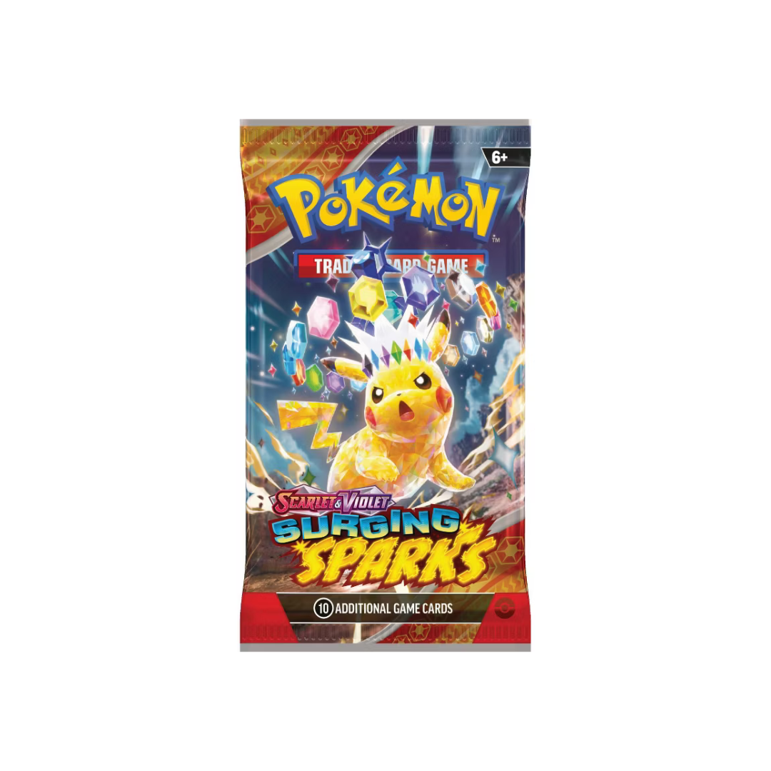pokemon scarlet and violet surging sparks booster box Pokémon TCG: Scarlet & Violet Surging Sparks Booster Pack – PokéNOLA Collectibles