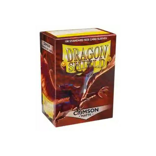 Dragon Shield: Matte Crimson Standard Size Sleeves (100 ct)