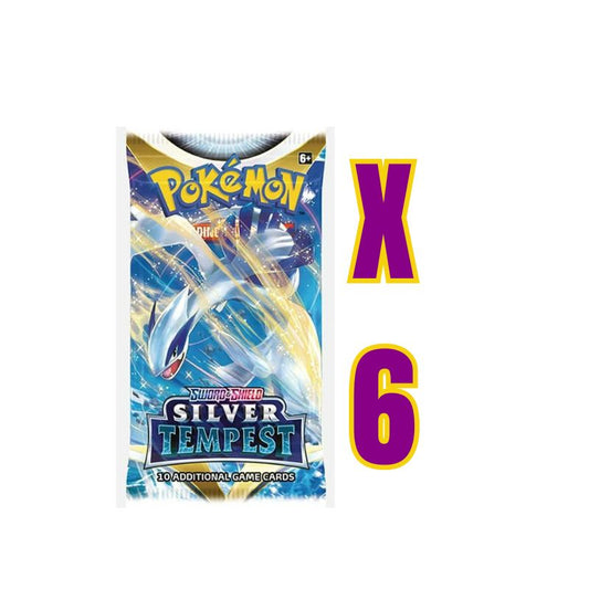 Pokémon TCG: Silver Tempest x6 Booster Pack Deal