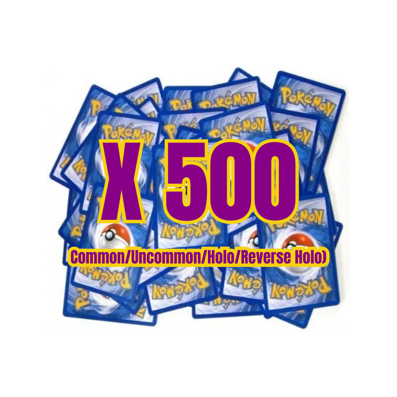 Pokemon Lot of 500 Single Cards (Various Sets) PokNOLA Collectibles Pokemon Lot of 500 Single Cards (Various Sets) PokNOLA Collectibles