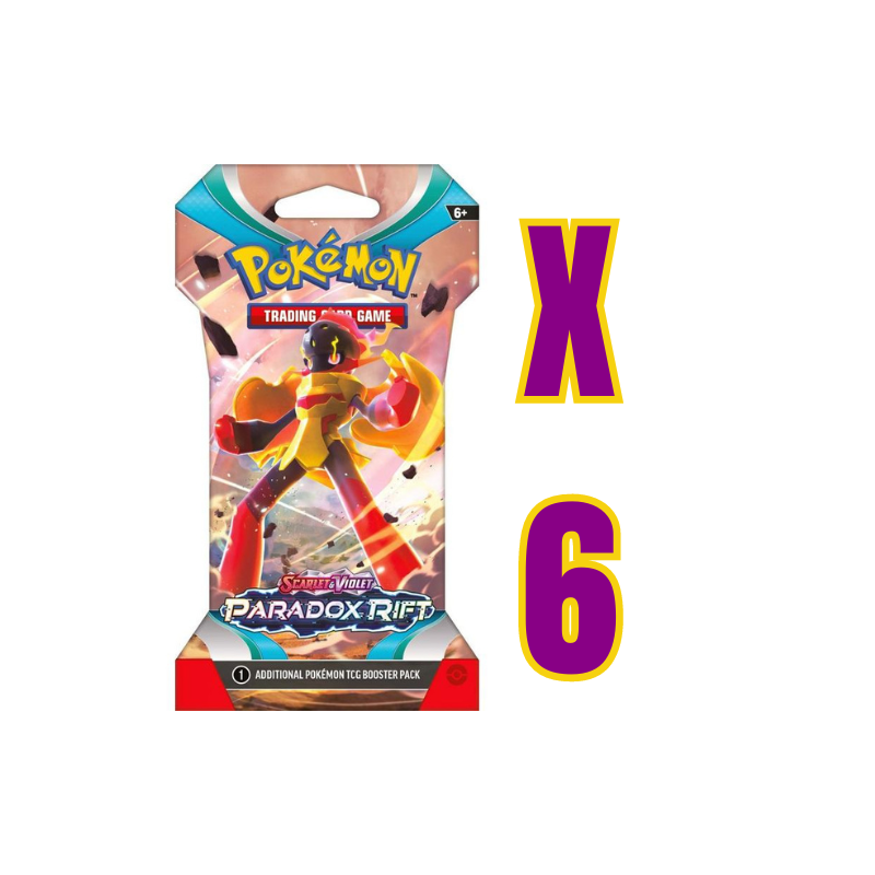 Pokémon TCG: Paradox Rift x6 Booster Pack Deal – PokéNOLA Collectibles