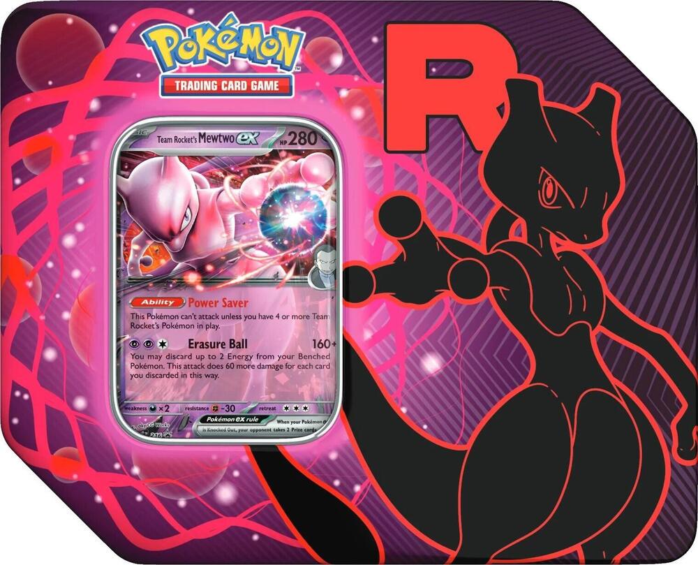 Pokemon TCG: Team Rocket Tin (Pick your tin artwork)