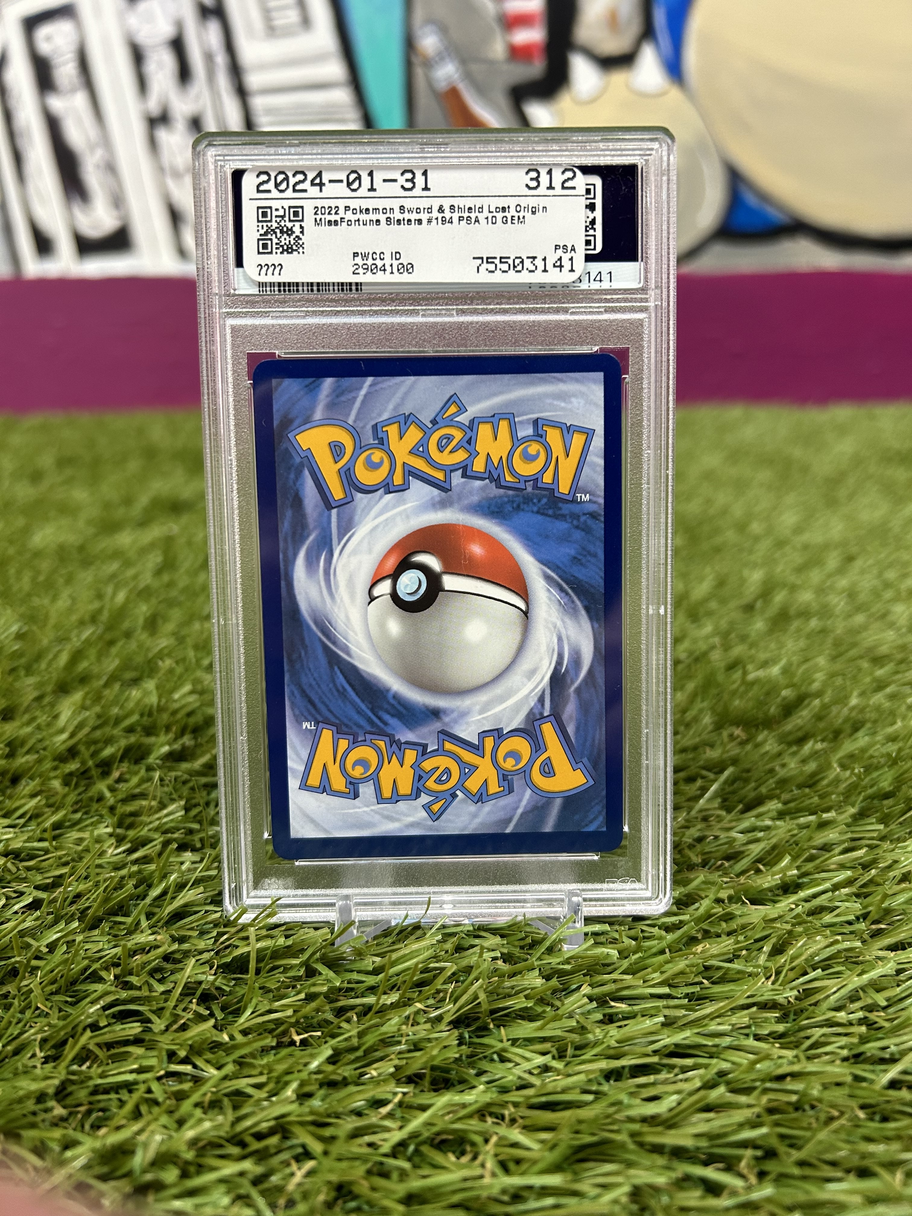 Miss Fortune Sisters #194 Pokemon Lost Origin PSA 10