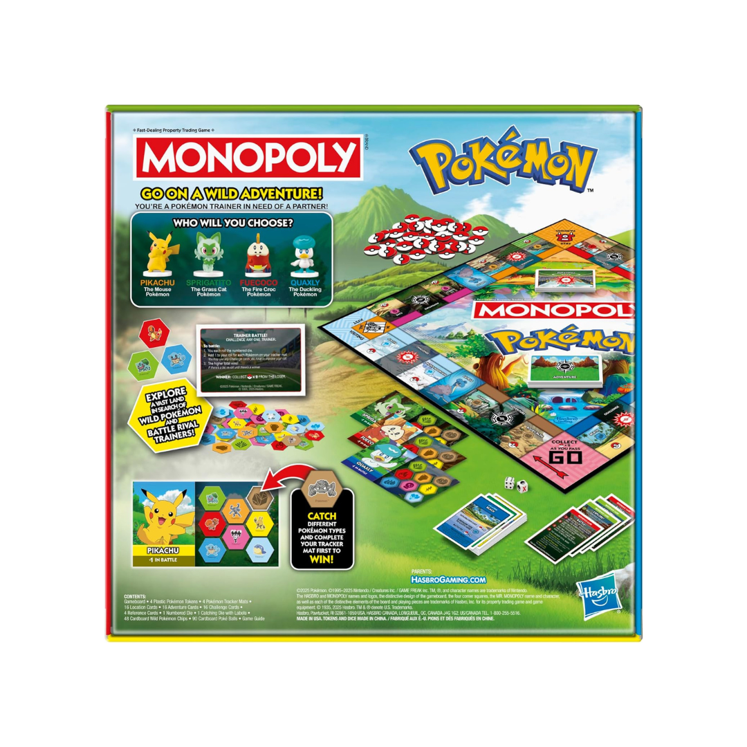 Monopoly Pokémon Edition Board Game