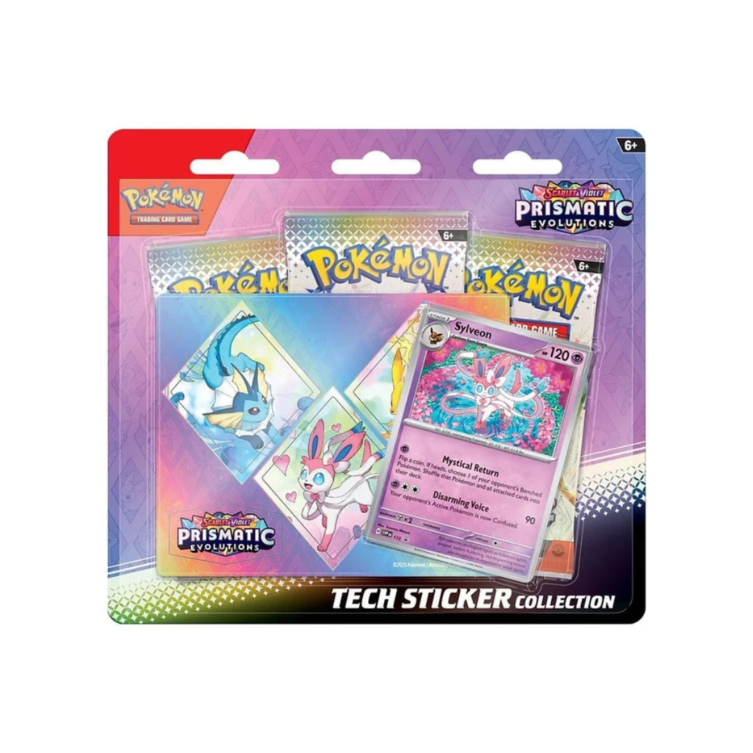 Pokémon TCG: Scarlet & Violet Prismatic Evolutions Tech Sticker Collection (Promos Vary)