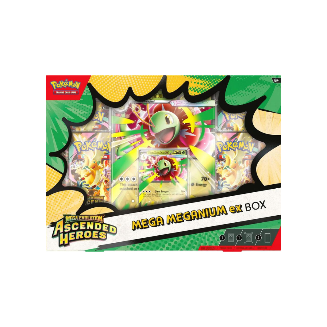 Pokemon TCG: Ascended Heroes Mega ex Box (Meganium, Emboar or Feraligatr)