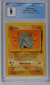 1999 Pokemon Rhyhorn #61/64 CGC 9