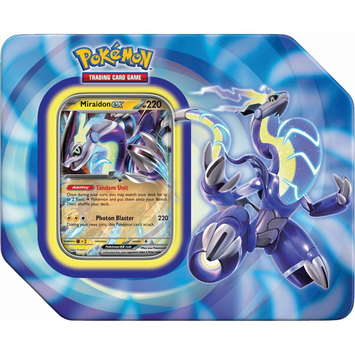 Pokemon TCG: Paldea Legends Collection Tin (Koraidon ex or Miraidon ex)